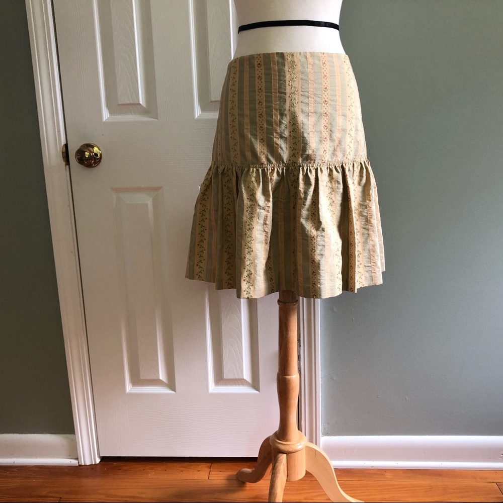 Silk Formal Short Skirt, Ralph Lauren Purple, 10